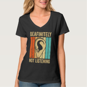 Camiseta Orgullo Sordo Lenguaje de Señas ASL Deafinitely No