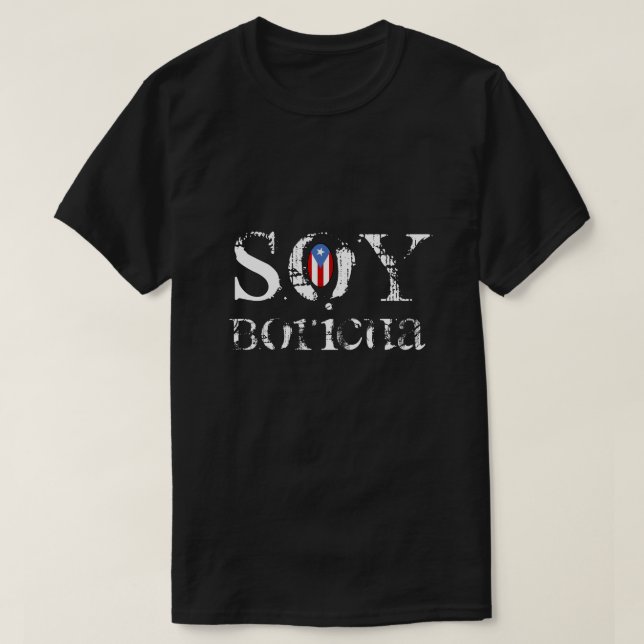 Camiseta Orgullo Soy Boricua (Diseño del anverso)