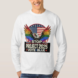 Camiseta Orgullo - Stop Project 2025 - Vote Azul
