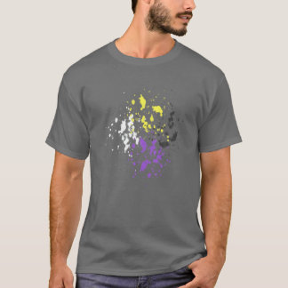 Camiseta Orgullo sutil no binario, Bandera del Orgullo no b