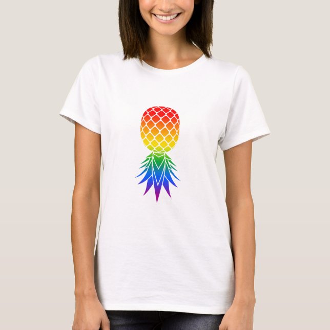 Camiseta Orgullo Swinger LGBTQ (Negro) (Anverso)