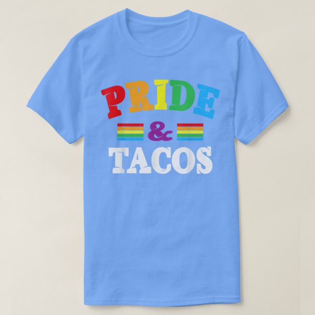 Camiseta Orgullo & Tacos LGBT LGBTQ Orgullo Gay Bandera del (Diseño del anverso)