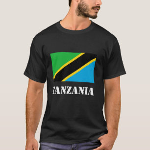 Camiseta Orgullo Tanzano Patrimonio Bandera Tanzana Vintage