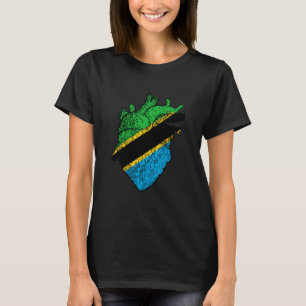 Camiseta Orgullo Tanzano Raíces Tanzanas Bandera de Tanzani