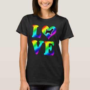Camiseta Orgullo Terrier de Yorkshire Amo Arcoiris