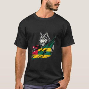 Camiseta Orgullo Togolés Antiguo Raíces Togolesas Bandera d