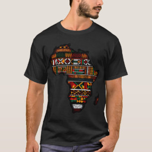 Camiseta Orgullo tradicional kente africano de cultura negr