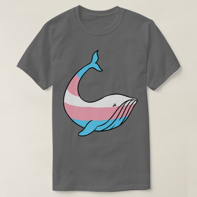Camiseta Orgullo Trans de Ballena  (Diseño del anverso)
