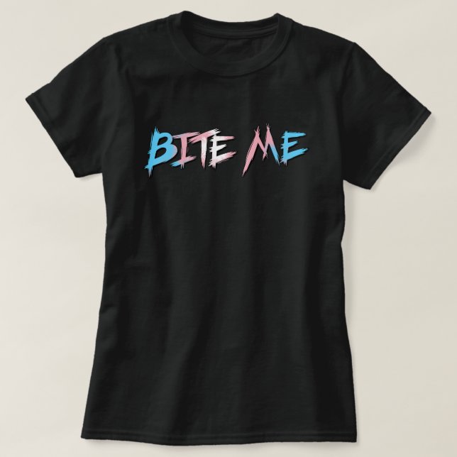 Camiseta Orgullo Trans Morderme (Diseño del anverso)