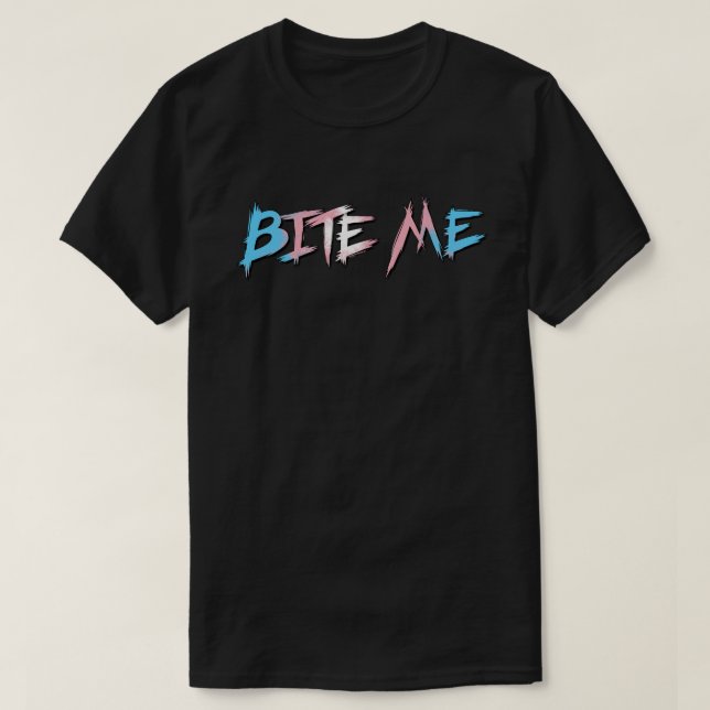 Camiseta Orgullo Trans Morderme (Diseño del anverso)