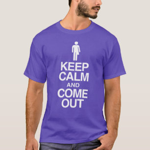 Camiseta Orgullo Trans Salir del Armario "Mantén la Calma y