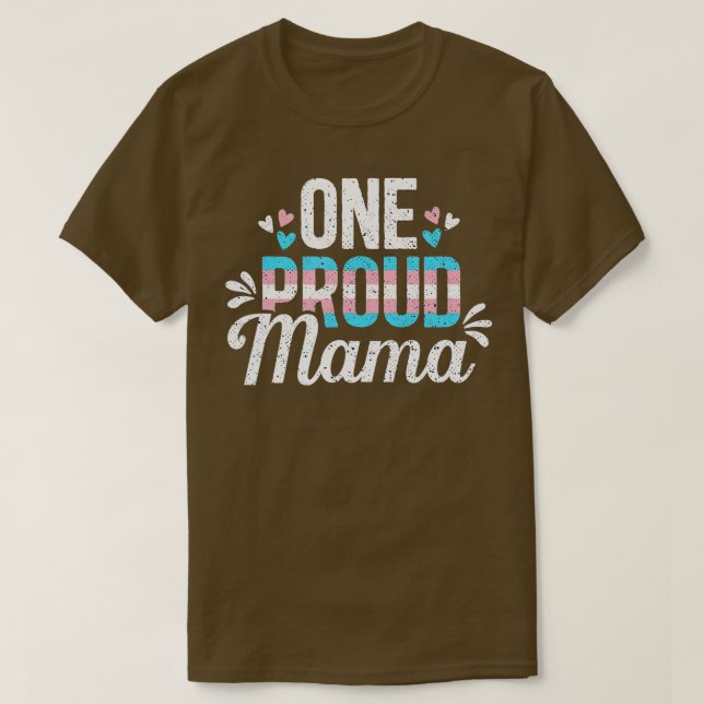 Camiseta Orgullo transexual de mamá trans madre aliado LGBT (Diseño del anverso)