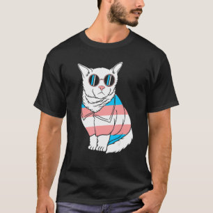 Camiseta Orgullo Transexual Transgénero Gato Mascota LGBTQ