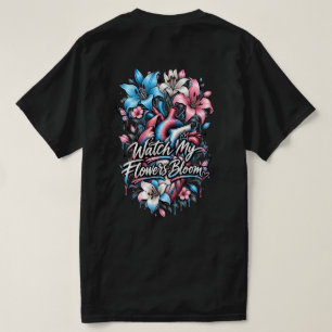 Camiseta Orgullo Transgénero Corazón Floral
