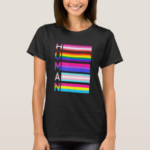 Camiseta Orgullo transgénero de la comunidad LGBT humana