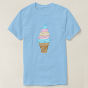 Camiseta Orgullo transgénero LGBTQ suave servicio helado