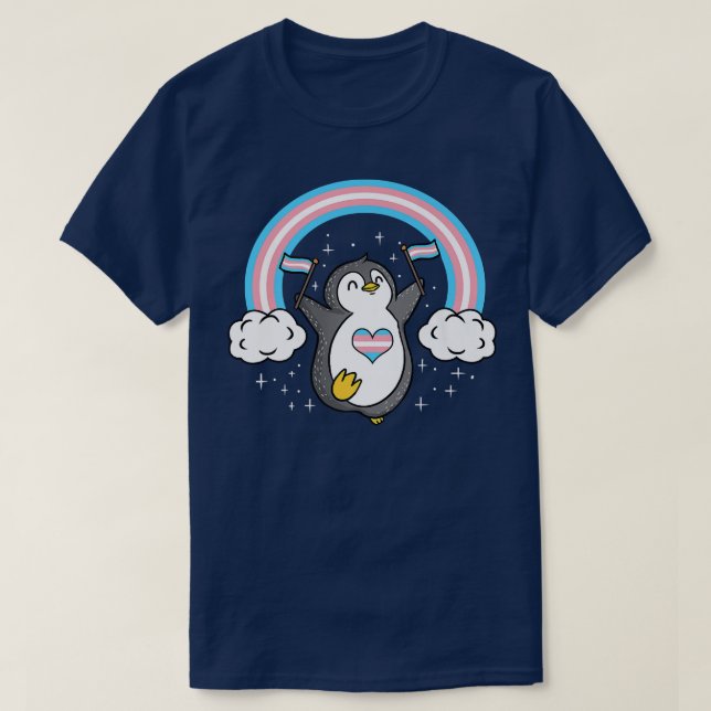 Camiseta Orgullo transgénero Pingüino  (Diseño del anverso)
