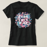 Orgullo transversal floral azul rosa