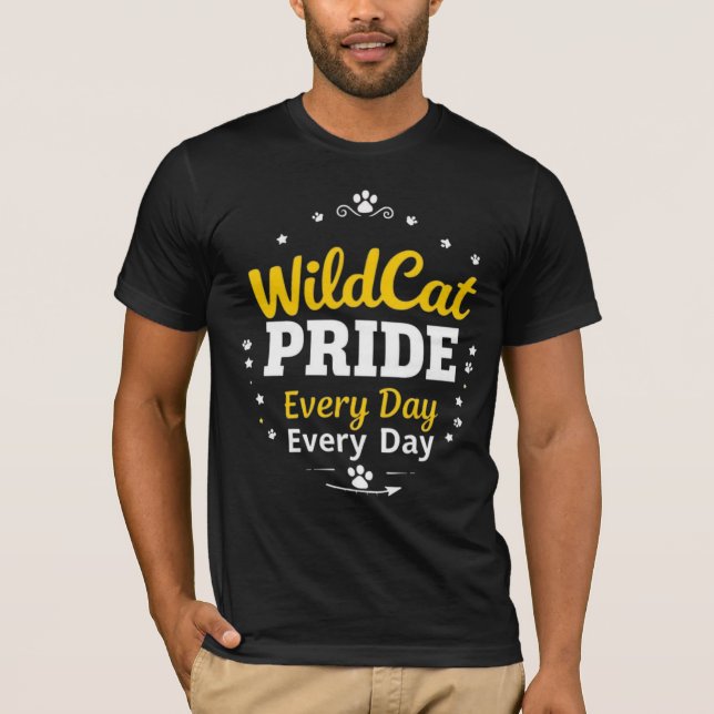 Camiseta Orgullo WildCat Todos los Días Espíritu E (Anverso)