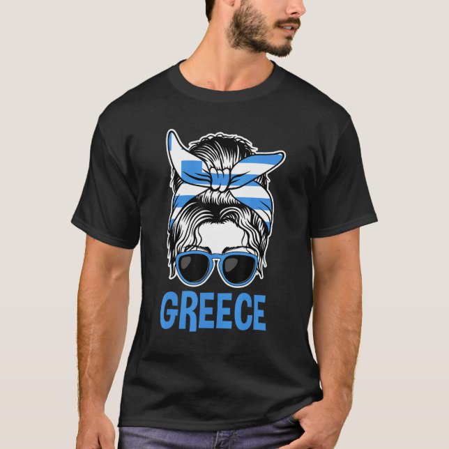 Camiseta Orgullo Y Patrimonio Patriótico Griego Raíces Grec (Anverso)
