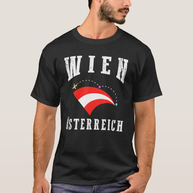 Camiseta Orgullo Y Patrimonio Viena Austria Bandera Wien Os (Anverso)