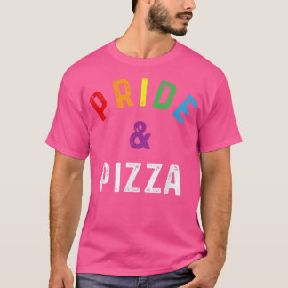 Camiseta Orgullo y pizza Lgbt Lgbtq Orgullo Gay Bandera Arc