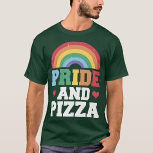 Camiseta Orgullo y pizza Lgbt Orgullo Gay Bandera Arcoiris