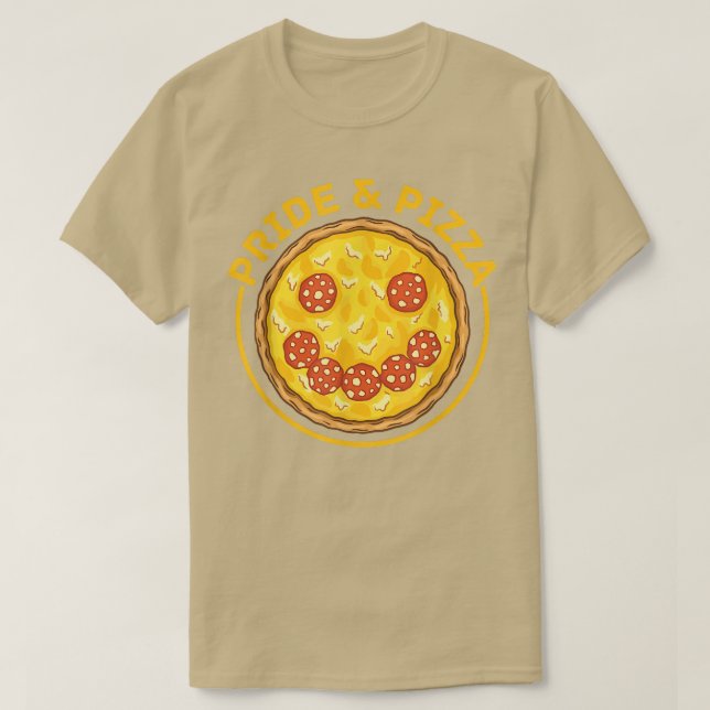 Camiseta Orgullo y pizza Lgbt Orgullo Gay Bandera Arcoiris  (Diseño del anverso)