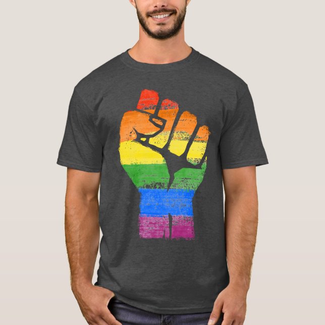 Camiseta Orgullo y poder de LGBT (Anverso)