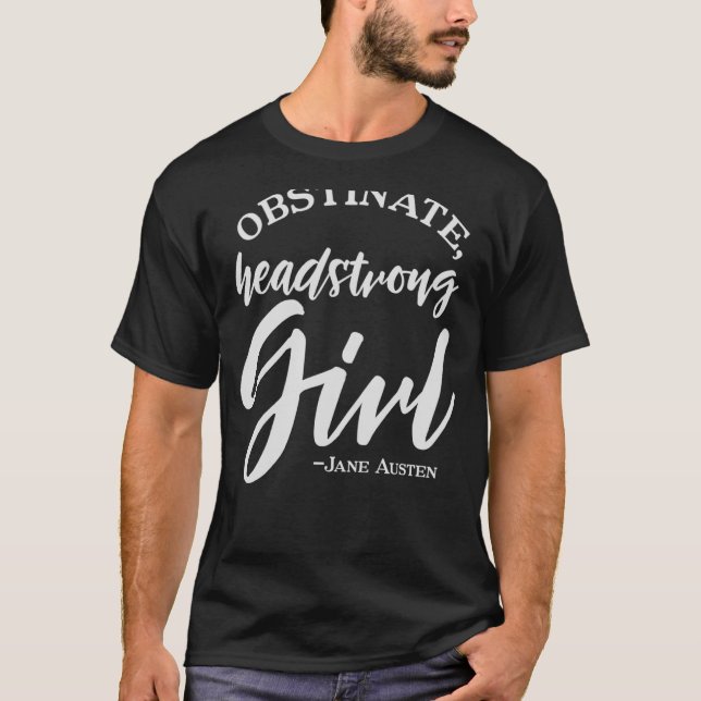 Camiseta orgullo y prejuicio de jane austen citas (Anverso)