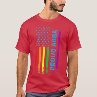 Camiseta Orgullosa Abba LGBTQ Bandera arco iris Orgullosa o