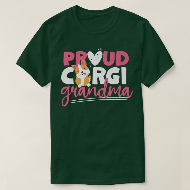 Camiseta Orgullosa abuela Corgi1123 (Diseño del anverso)