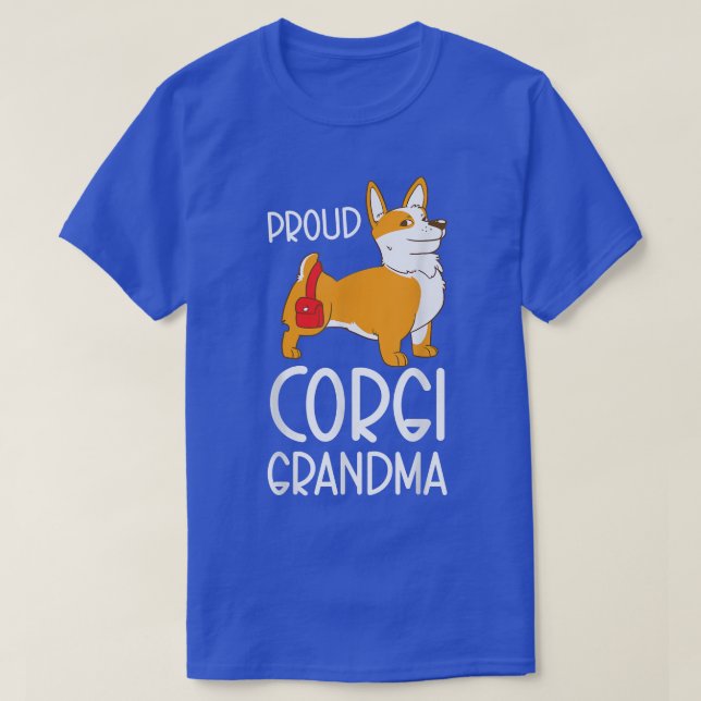 Camiseta Orgullosa abuela Corgi Abuela Lover 1122 (Diseño del anverso)
