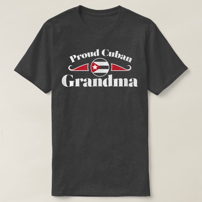 Camiseta Orgullosa Abuela Cubana Orgullo Abuelo  (Diseño del anverso)