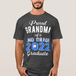 Camiseta Orgullosa abuela de 2º grado Graduada Familia 2022