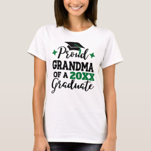Camiseta Orgullosa abuela de 2022 graduada de tassel verde