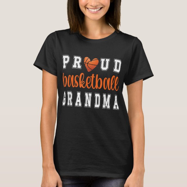 Camiseta Orgullosa Abuela De Baloncesto Abuela (Anverso)