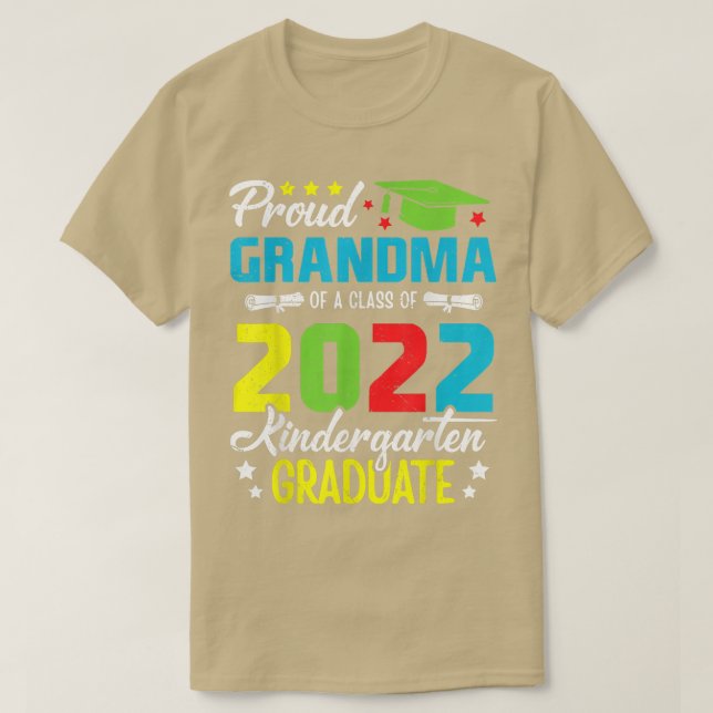 Camiseta Orgullosa Abuela de clase de 2022 Gradua (Diseño del anverso)
