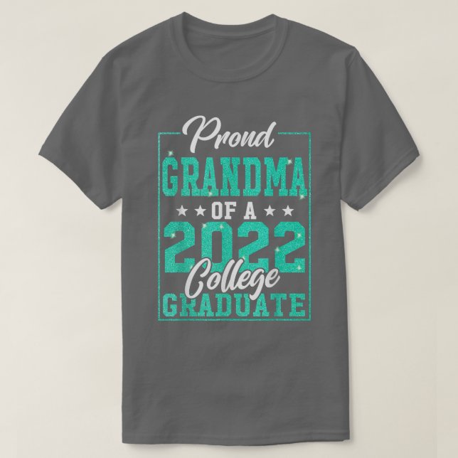 Camiseta Orgullosa Abuela De Graduación Universitaria En 20 (Diseño del anverso)