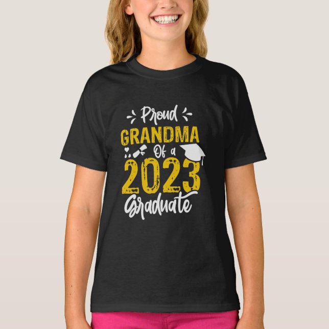 Camiseta Orgullosa Abuela De Graduado 2023 (Anverso)