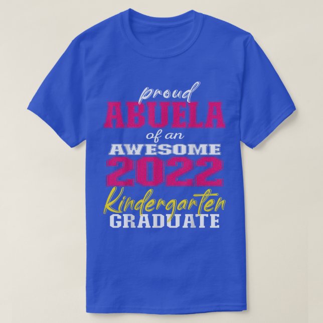 Camiseta Orgullosa Abuela de Graduado de Jardines de Infanc (Diseño del anverso)