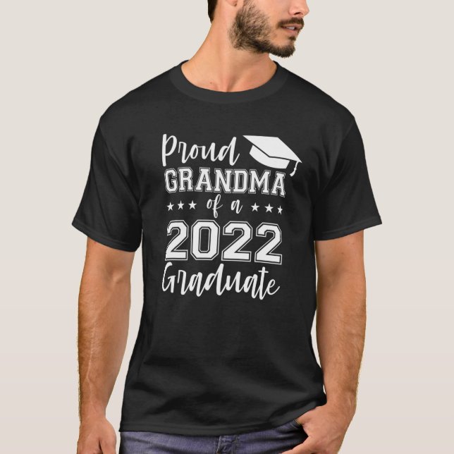 Camiseta Orgullosa Abuela De Graduado En 2022, Graduación E (Anverso)