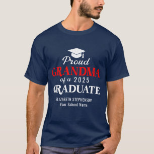 Camiseta Orgullosa abuela de la familia coordinadora de gra