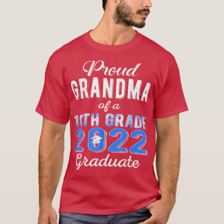 Camiseta Orgullosa abuela de la familia de graduados de 10°