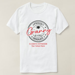 Camiseta Orgullosa abuela de la pareja de graduados