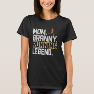 Camiseta Orgullosa abuela de mamá corriendo leyenda diverti