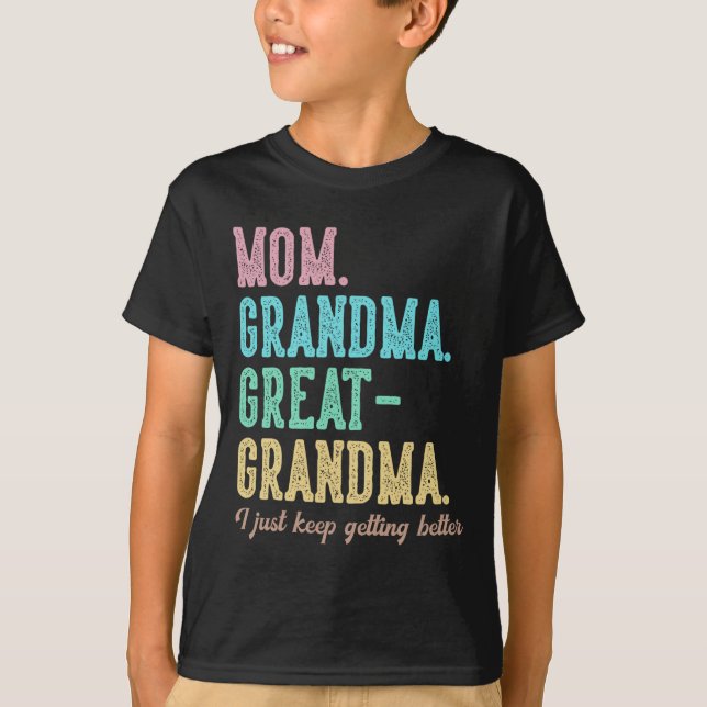 Camiseta Orgullosa abuela de mamá, Gran Abuela. (Anverso)
