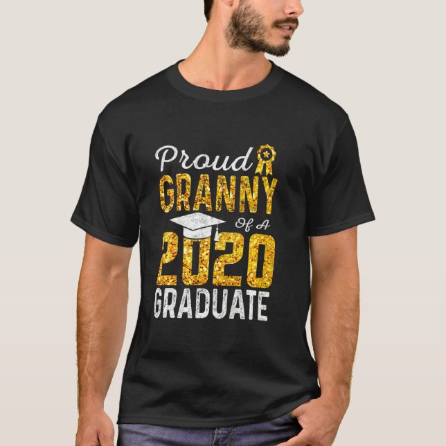 Camiseta Orgullosa Abuela De Un Graduado De 2020 (Anverso)