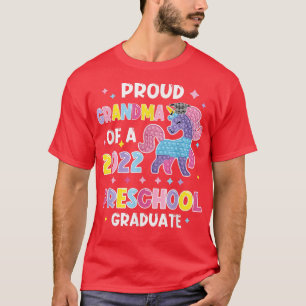 Camiseta Orgullosa Abuela De Un Graduado De Preescolar De 2