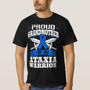 Camiseta Orgullosa Abuela De Un Guerrero De Ataxia Awaren A